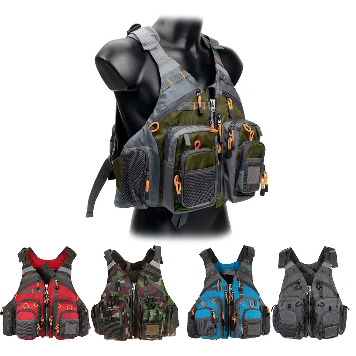 Fishing Jacket Waterproof - قابل للتعديل سترة لصيد السمك تنفس