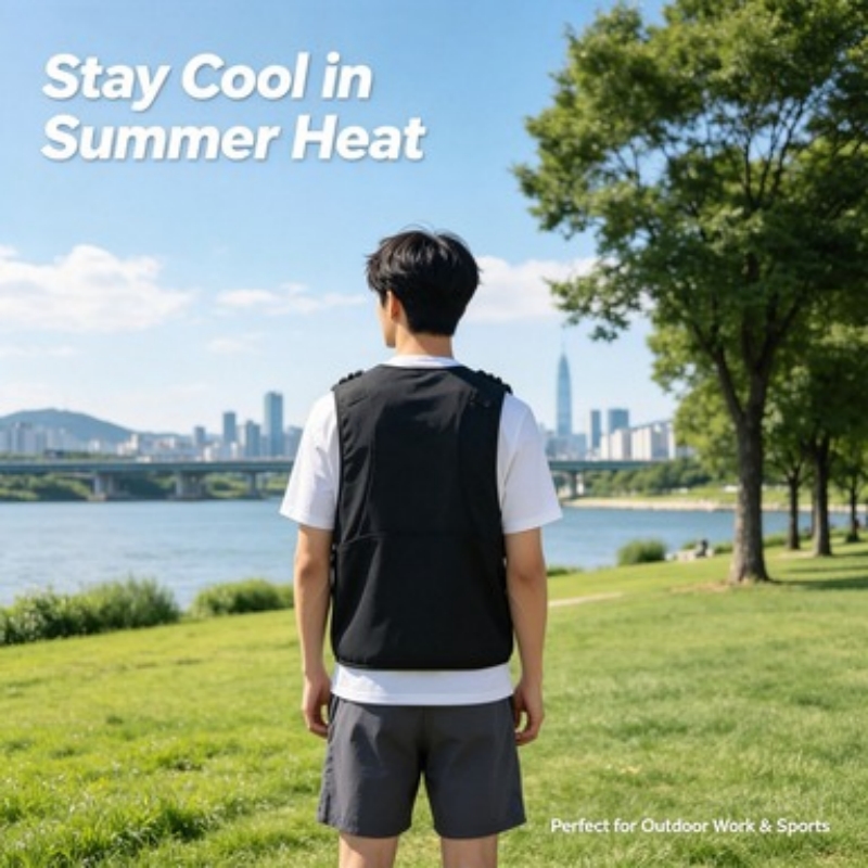 Fishing Vest - سترة تبريد بالماء مع أحزمة كتف