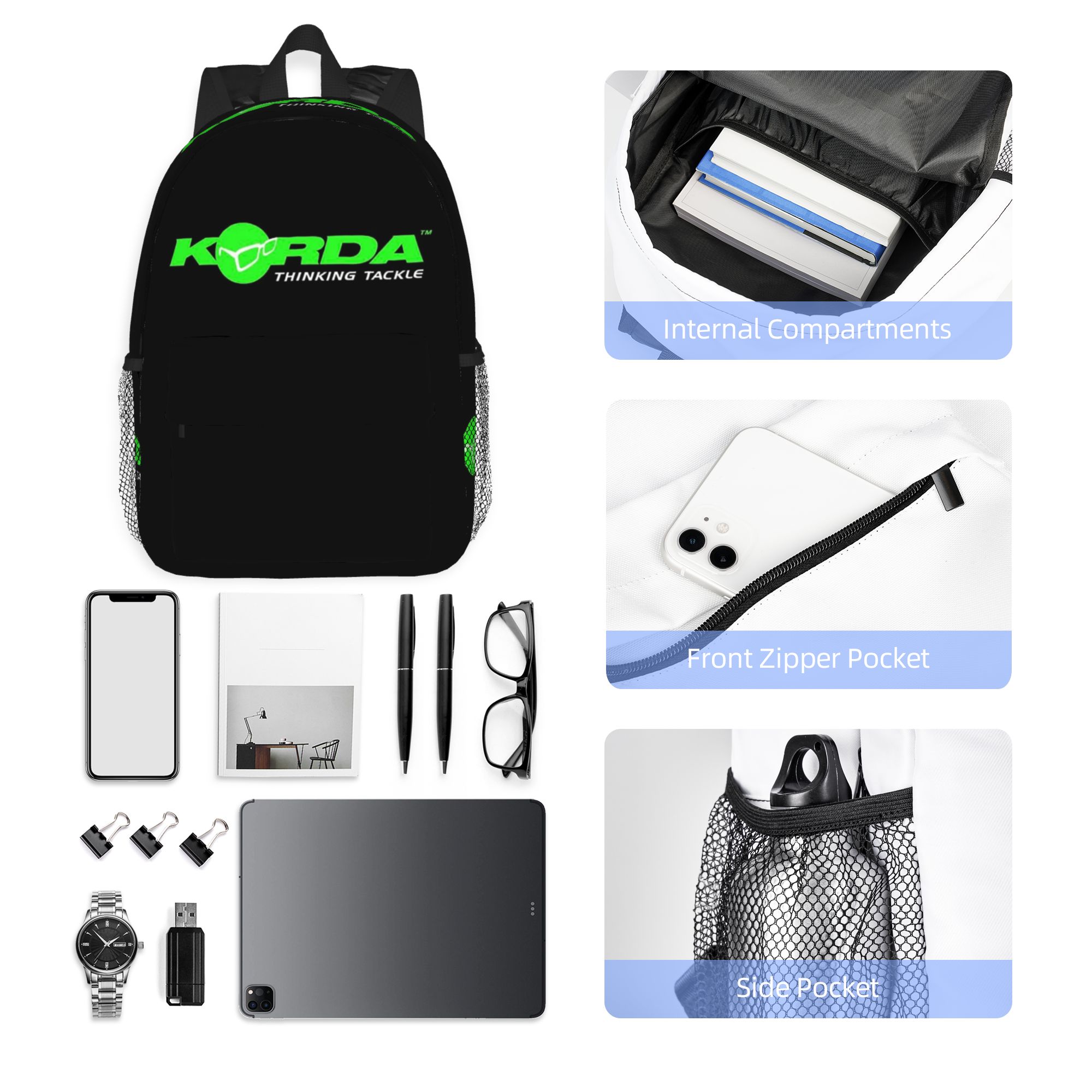 Fishing Backpack - حقيبة ظهر بشعار كوردا فيشنج، هدية