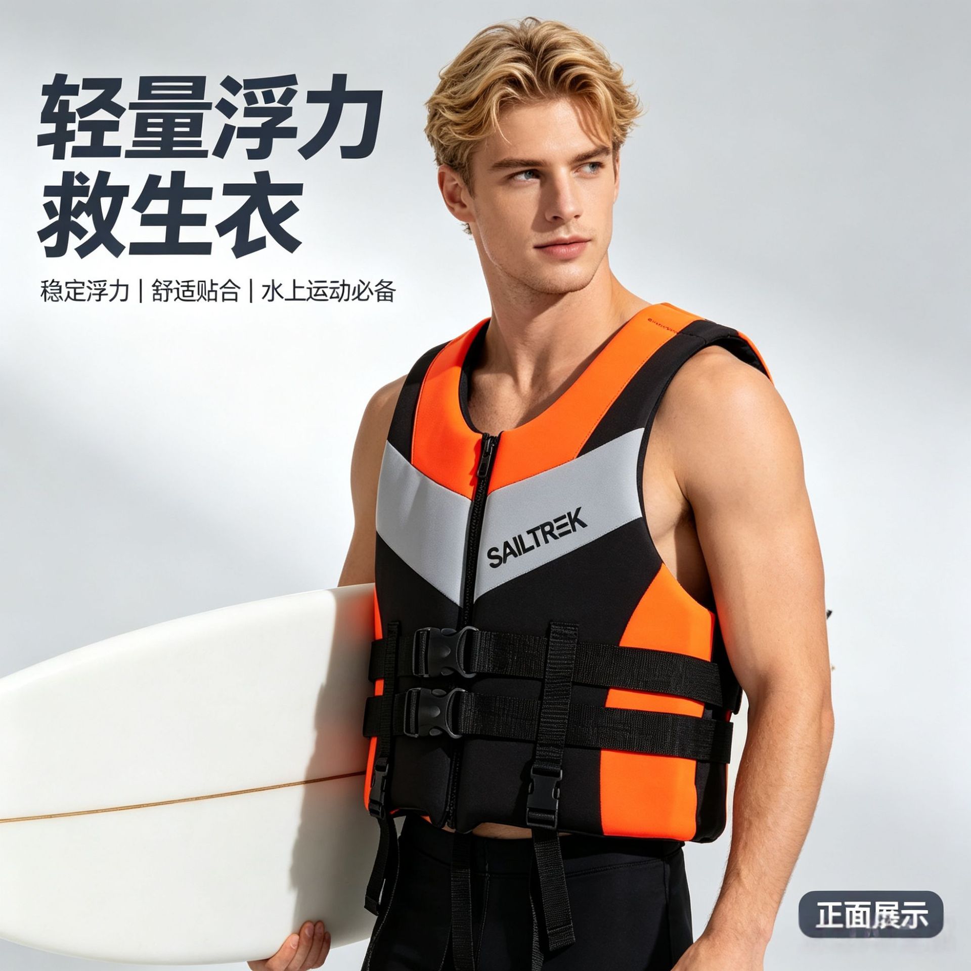 Fishing Vest - سترة نجاة فائقة الطفو للسباحة والقوارب