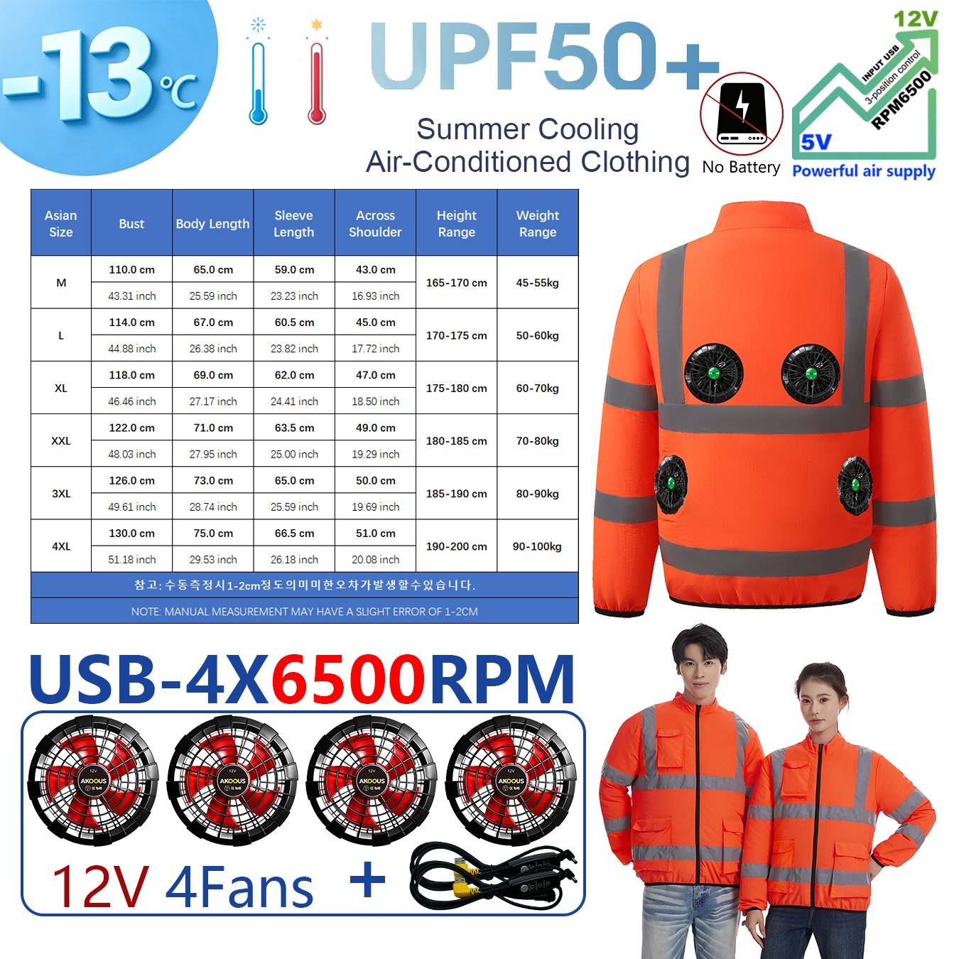 سترة تبريد AKOOUS بـ 3 مراوح،  - مراجعة Fishing Jacket Waterproof وسعره