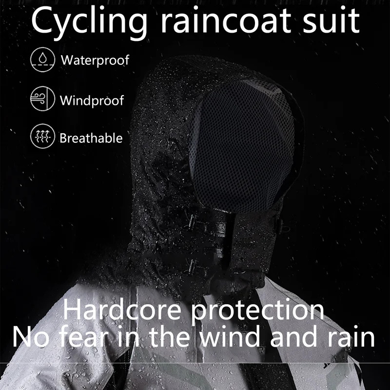 مقاوم للماء دراجة نارية المطر  - مراجعة Fishing Rain Suit وسعره