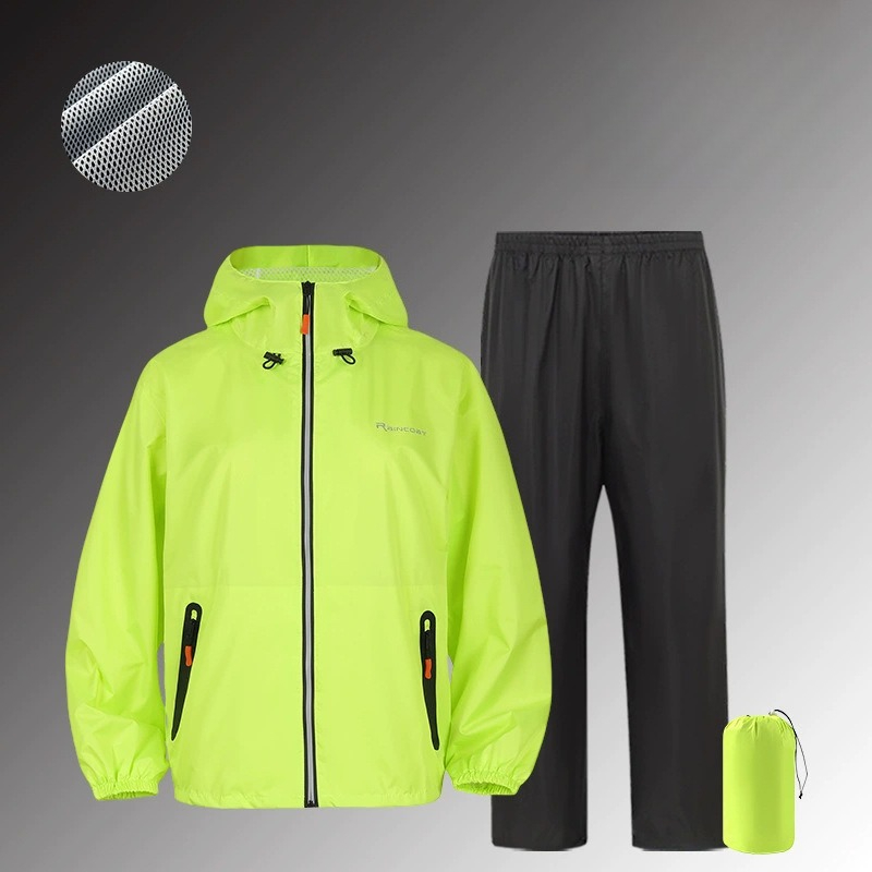 طقم بدلة مطر مقاومة للماء كامل - مراجعة Fishing Rain Suit وسعره