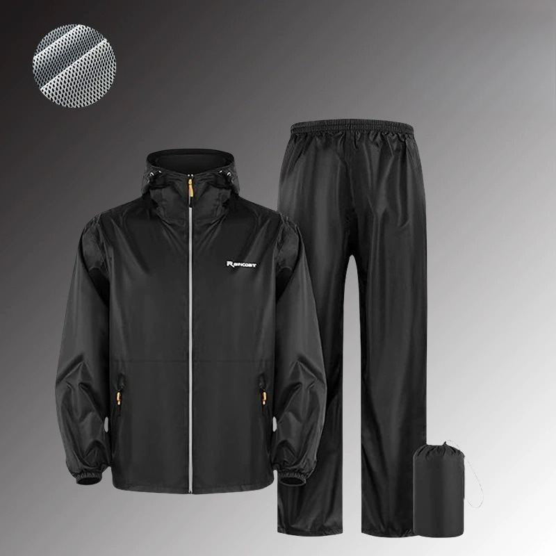 طقم بدلة مطر مقاومة للماء كامل - مراجعة Fishing Rain Suit وسعره