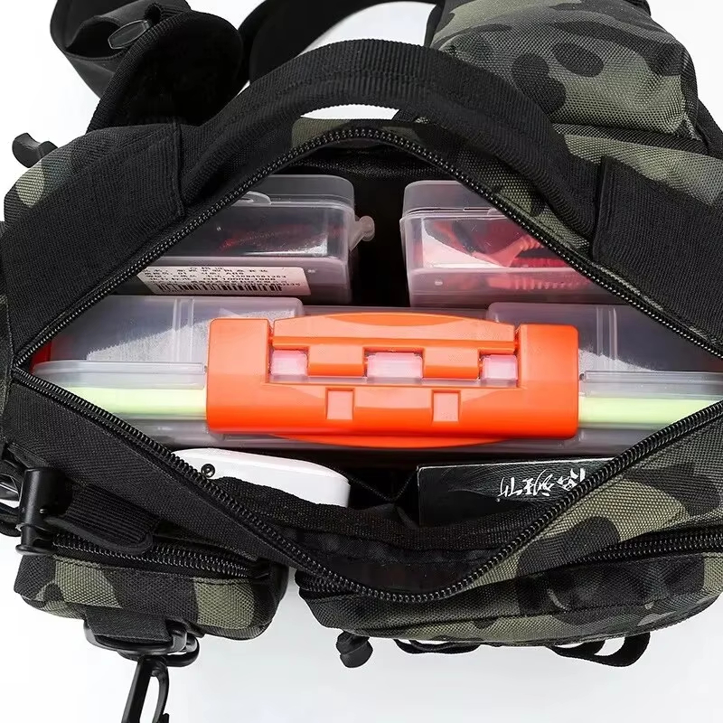 حقيبة خصر تكتيكية للتخييم والت - مراجعة Fishing Backpack وسعره