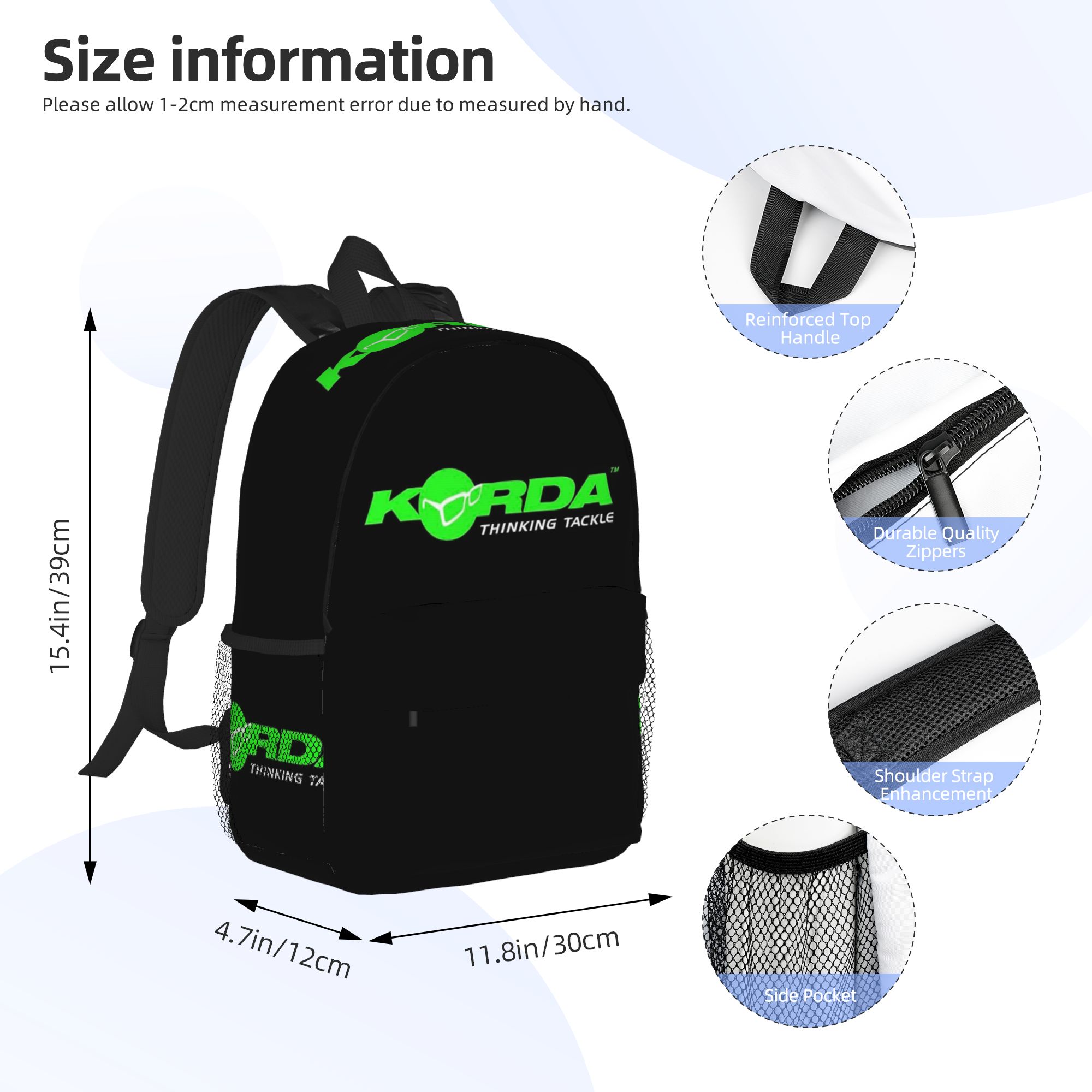 حقيبة ظهر بشعار كوردا فيشنج، ه - مراجعة Fishing Backpack وسعره