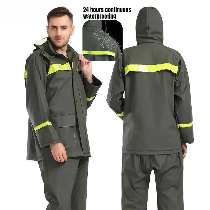 بدلة ركوب معطف واق من المطر وس - مراجعة Fishing Rain Suit وسعره